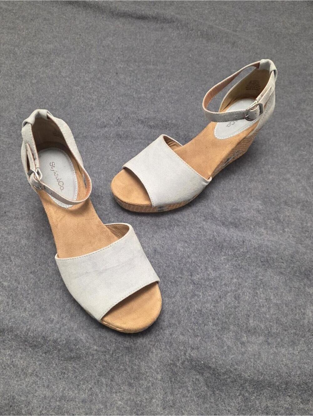 Style & Co Bohemian Seleeney Wedge Sandal Sz 9 US